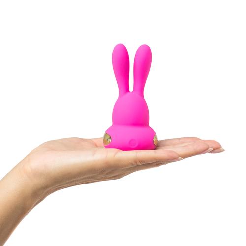 Kama Sutra Chari rabbit vibrator in palm of hand