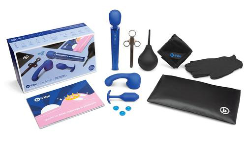 b-vibe anal massage set laid out