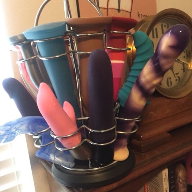 spice rack full of dildos