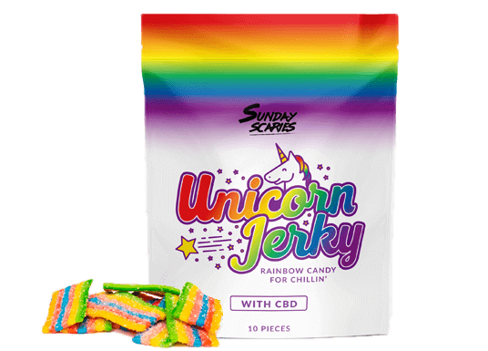 Sunday Scaries Unicorn Jerky Candy