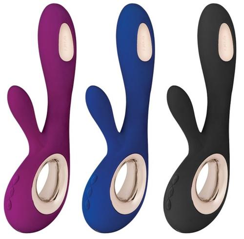 LELO Soraya Wave in deep rose, midnight blue and black