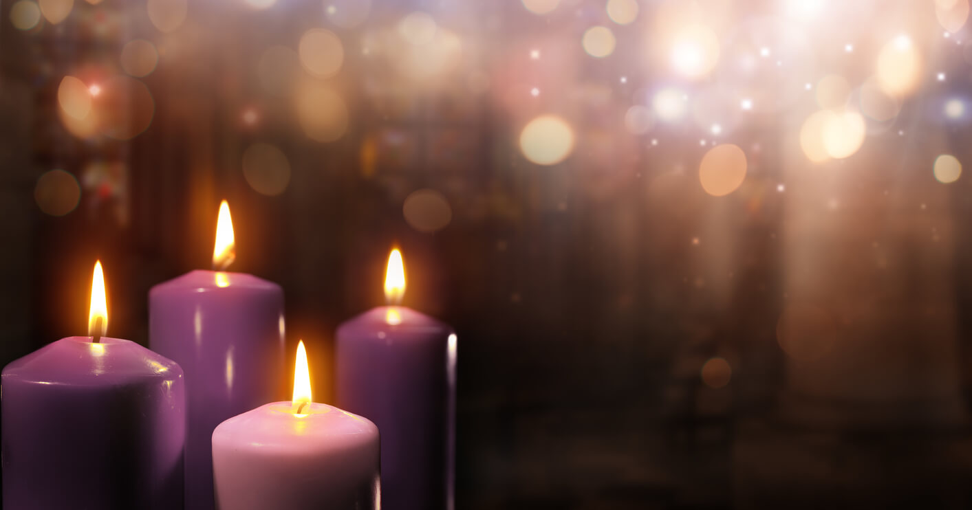 Advent hope candle