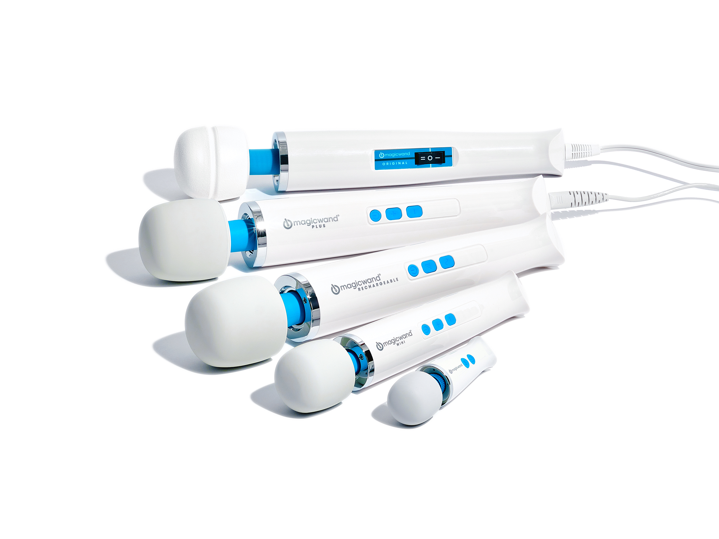 The full line of Magic Wand vibrators