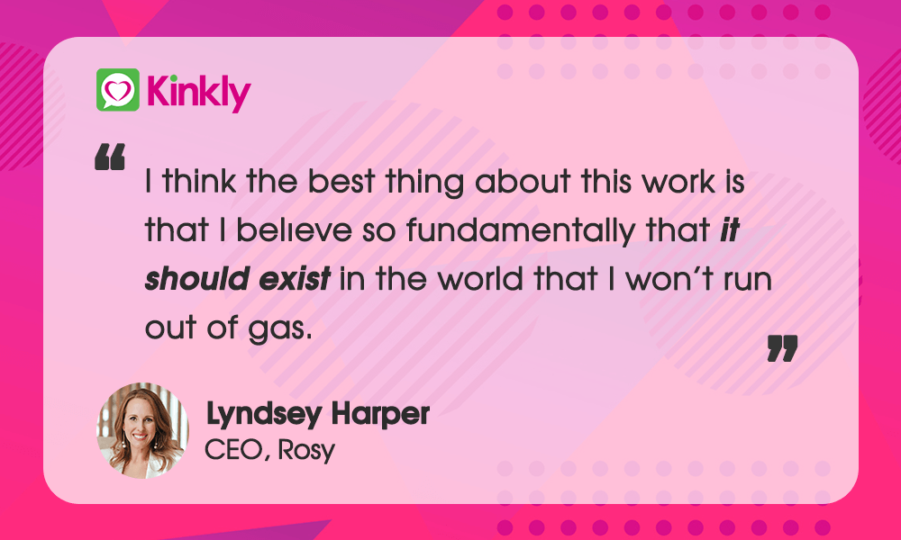 Lyndsey Harper CEO Rosy Quote