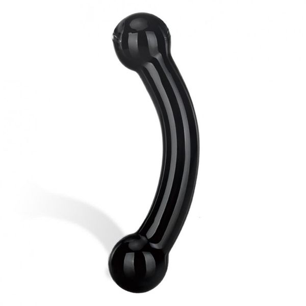 Gläs Double Bull Black Dildo