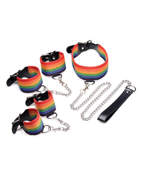 Master Series Kinky Pride Rainbow Bondage Set