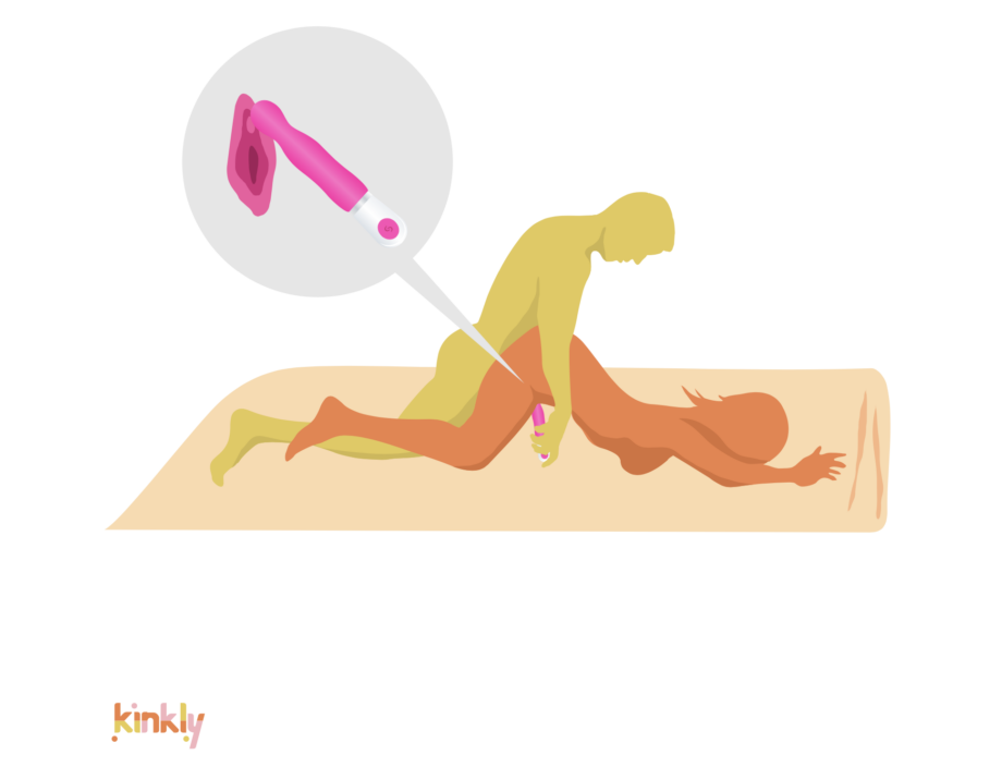 Flat Doggy Style Position position illustration