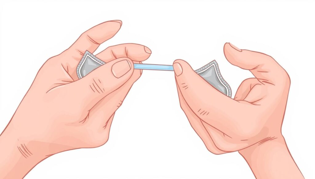 Proper condom removal technique