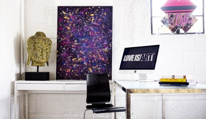 Liberator Love is Art Romantic Canvas and Paint Kit in Cosmos | Kinkly Shop