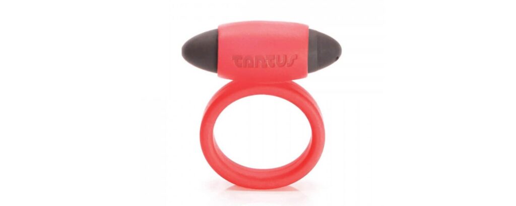 Tantus Vibrating Supersoft Cock Ring in Red | Kinkly Shop